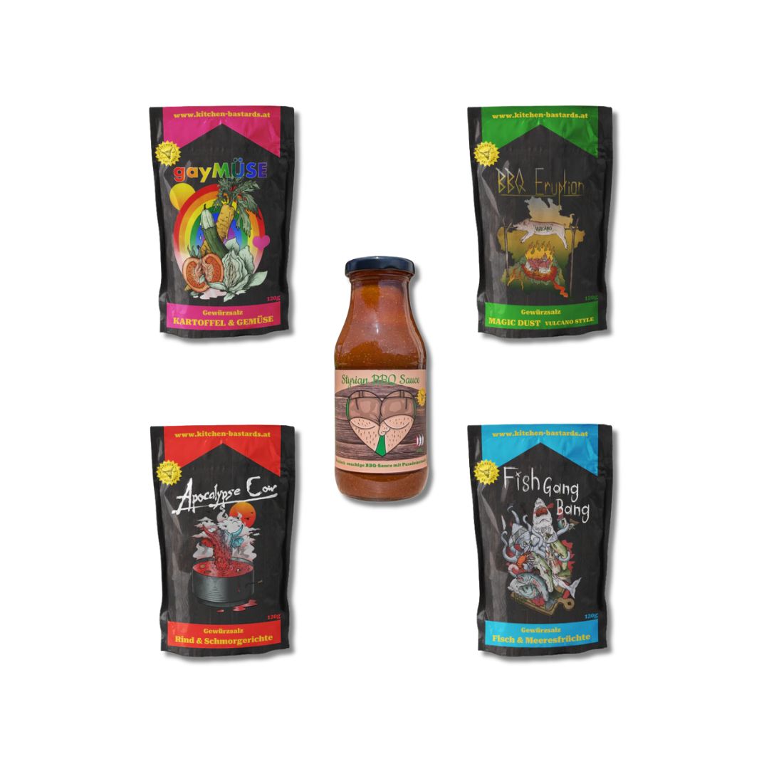 Styrian Bastard Set – steirisches BBQ Gewürz & Saucen Bundle